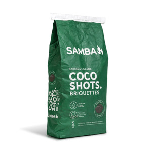 Products: Samba Coco Shots Briquettes - 5KG & 10KG - Authentic Oven