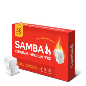 Products: Samba Firelighters 36pk - Long Burn Time - Authentic Oven
