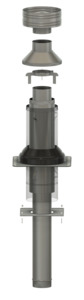 Products: Pizza Oven Flue Kit 200mm - Made In NZ - Authentic Oven