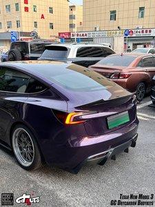 Accessories: Carbon Fibre Rear Diffuser - Model 3 Highland - AMD