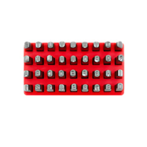 8mm (5/16") Number & Letter Punch Set, 36 Piece 8883A