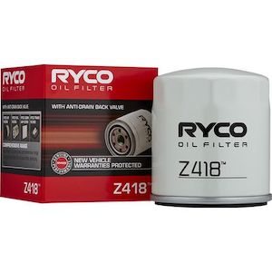 Ryco: Ryco Z418 Spin-on Oil Filter – 3/4-16 UNF Thread, 77.5mm Outside Diameter, High-Performance Filtration