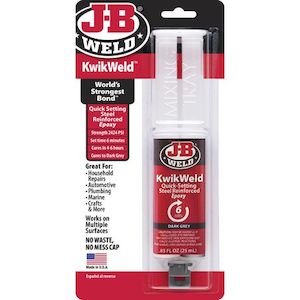 Jb Weld: JB Weld KwikWeld Epoxy Syringe – 25ml – Fast-Setting, Steel-Reinforced Adhesive for Metal & More