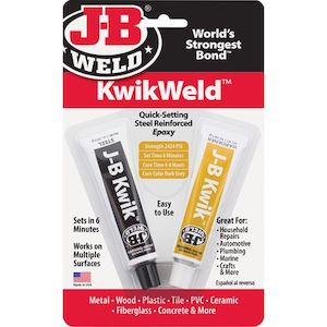 Jb Weld: JB Weld KwikWeld Epoxy Twin Pack – 56.8g Total – Quick-Setting, Steel-Reinforced Adhesive for Metal & More