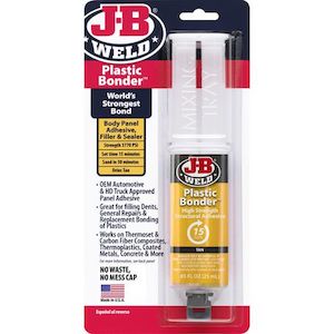 JB Weld Plastic Bonder Tan Urethane Adhesive Syringe – 25ml – High-Strength,&hellip;