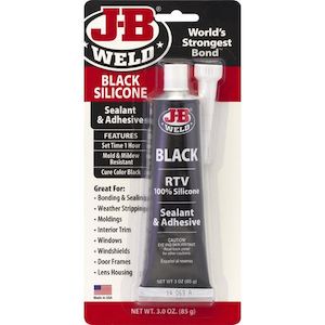 Jb Weld: JB Weld Black RTV Silicone Sealant & Adhesive – 85g Tube – Waterproof, Mold & Mildew Resistant