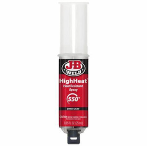 JB Weld High Heat Syringe 25ml – Heat-Resistant Epoxy for Metal, Ceramic, and &hellip;