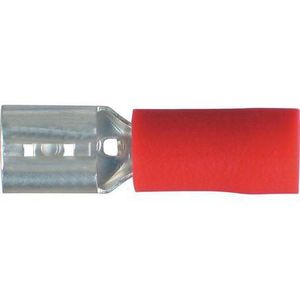 Products: Female Blade Crimp Terminals – OEX Red Vinyl 5 x 0.8mm (100 Pack) | ACX3015