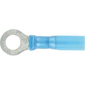 Products: Ring Crimp Terminals – OEX Blue Heat Shrink Ring Terminal 6.3mm (50 Pack) | ACX3179