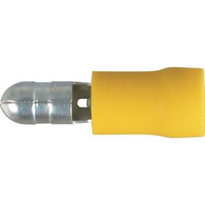 Male Bullet Crimp Terminals – OEX Yellow Insulated 5mm Bullet Terminal (50 Pack) | ACX3031