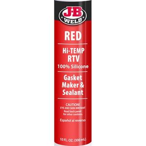 High Temp Silicone Sealant NZ – JB Weld Red High Temp Silicone 300ml Cartridge 31914