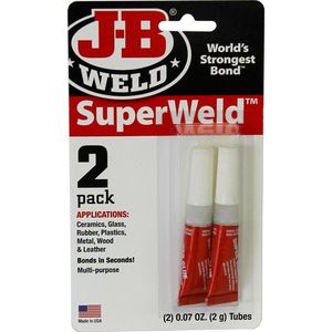 Jb Weld: Super Glue Twin Pack – JB Weld SuperWeld 2 x 2g Tubes (33102)
