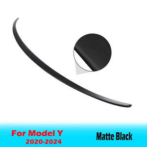 Car Parts Accessories: BEVO Rear Trunk Spoiler for Tesla Model Y 3 Highland 2017 - 2024 High-Performance ABS Spoiler Lip Tail Wing Accessories / My Matte Black