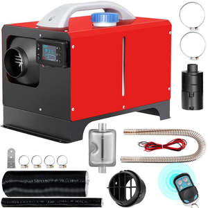 Diesel Air Heater: 8KW 12V Diesel Air Heater All in One with Blue LCD Switch & Large Air Outlet 5L Tank, Remote Control Parking Diesel Heater Silencer for RV Trucks...