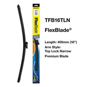 Tridon Flexblade Wiper Blade Top Lock Push Button Narrow 400mm