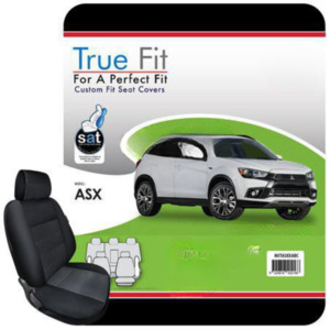Car Accessories: True Fit Universal Black Car Seat Covers for Front & Rear (MITASXXABC)