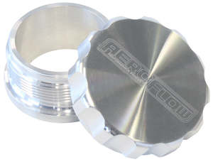 2" ALUM WELD BUNG AND CAP RAW ALLOY FINISH