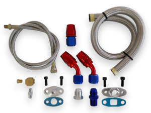 Jb Weld: Oil Feed & Drain Line Kit Fits T3 Based Turbo T3T4 T3/T4 T04E T04B Etc