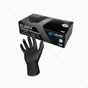 Tool Accessory: 240mm 5.5g Nitrile Glove Black Powder Free 100 Gloves Medium
