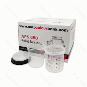 APS CUP with Collar (125um) 650cc. Inner Cup 50pcs liner+50pcs lid+20pcs Stopper + hard cup