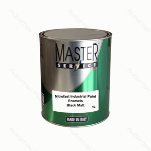 DICHEM Nitrofast EC Industrial Paint Enamel Black Matt 4L