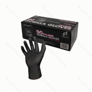 Paint Personal Protection: Gorilla Nitrile Glove Black Powder Free 100 Gloves XX Large