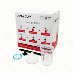 Mixing Cups: PISA CUPS 300ml 40 SETS - 50cups +50lids&filters +50plugs +50caps +5 free mixing sticks