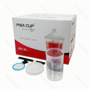 Mixing Cups: PISA CUPS 800ml 40 SETS - 40cups +40 lids&filters +40 plugs +4 0caps +5 free mixing sticks
