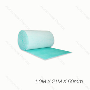 Filters Paint Accessories: Spray Booth Floor Filter (G4) 1.0m x 21m x 50mm