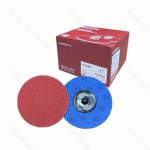 Sanding Disc: Red Ceramic Roloc Disc 75mm P80/25ea