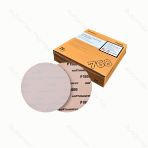 Sanding Disc: 768 Softmaster Orange Super Fine Disc P1500/25EA