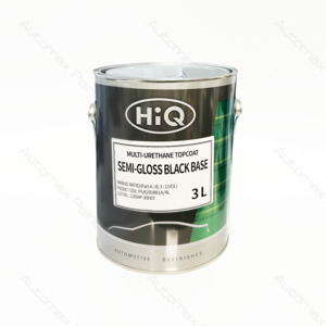 Hiq Colours: HiQ Multi-Urethane Topcoat Semi-gloss Black DTM 3L