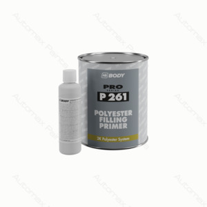 2k Car Primers: HB Body P261 Polyester Filling Primer Grey 1L + Hardener
