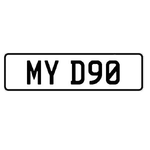 defender: Personalised Number Plate: MY D90
