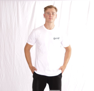 Staple Tee White - Auto Garage