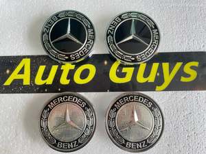 Badge: Set of 4 New 68mm OEM MERCEDES BENZ Wheel Center Caps Hub Badge