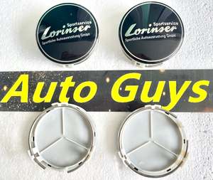 Badge: 4pcs Lorinser Wheel Center Caps for Mercedes-Benz 75mm