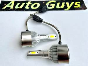 Tail Lights: 2pcs C6 HID Car LED Headlight Bulbs Conversion Kit