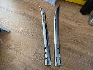 Toyota Hiace Parts: Pair Toyota Hiace Front door Pillar Cover Trim Chrome 2005-2020