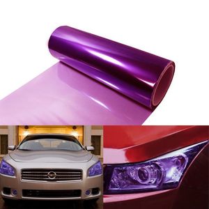 Headlight Vinyl Film: 1 Meter PURPLE HEADLIGHT TINT VINYL ROLL FILM LENS COVER & 2x Blade to Cut