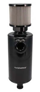 1L ROUND CATCH CAN WITH AN-12 ORB PORT AND EXT BREATHER