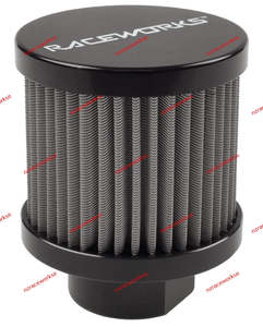 Breathers: RACEWORKS BREATHER SMALL AN-10 BLACK | ALY-087BK