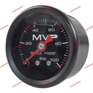 Pressure Gauge: RACEWORKS LIQUID FILLED FUEL PRESSURE GAUGE | FSA-513BK