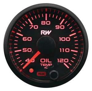 Pressure Gauge: RACEWORKS 52MM ELECTRONIC OIL TEMPERATURE GAUGE KIT | VPR-304