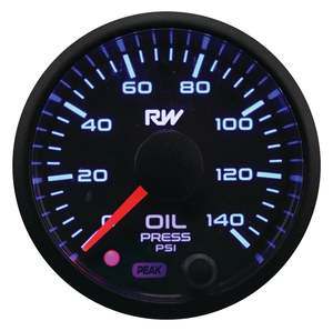 Pressure Gauge: RACEWORKS 52MM ELECTRONIC OIL PRESSURE GAUGE KIT | VPR-303
