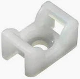 Cable Ties: PKT 25 WHITE CABLE TIE SCREW MOUNT SADDLE TYPE | CT5030