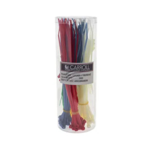 CABLE TIE ASSORTMENT 300PCS ASSORTED COLOURS & SIZES | CP300