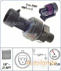 Fluid Pressure Sensors: FUEL AND OIL PRESSURE SENSOR 1/8 NPT 250 PSI TI | OPS-019