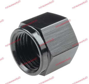 An Flare Caps: RACEWORKS FLARE CAP FEMALE AN-6 | RWF-820-06BK