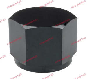 An Flare Caps: RACEWORKS FLARE CAP FEMALE AN-8 | RWF-820-08BK